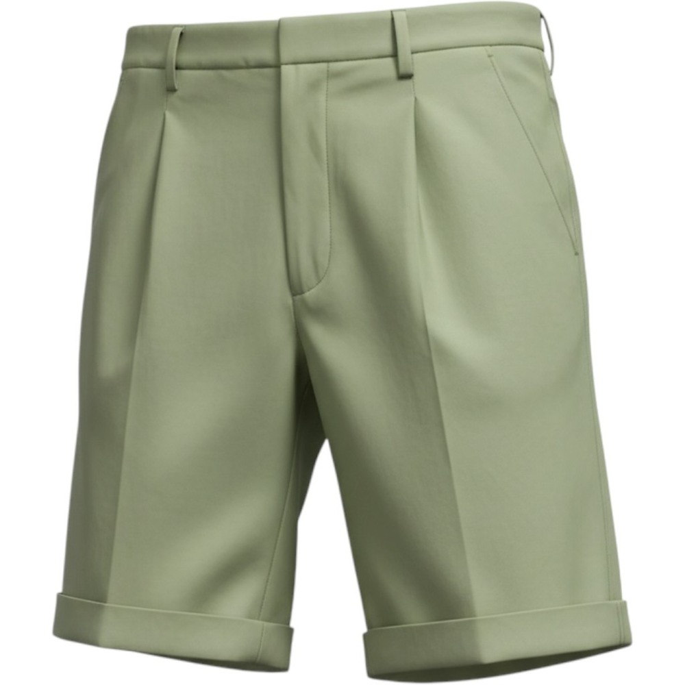 Todd Snyder Shorts Mens 28 Pleated Cuffed Sage Green Stretch Cotton EUC